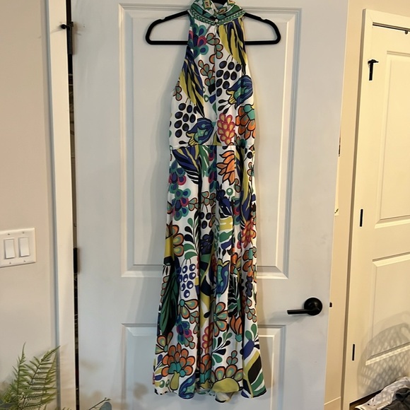 WAYWARD FANCIES Floral print crepe halter style dress Size 8/M - Picture 5 of 16